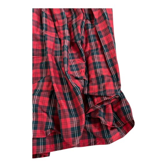 Polo Ralph Lauren Tartan Plaid Self Tie Dress Red Black Womens NEW $600 MSRP - Picture 3 of 10